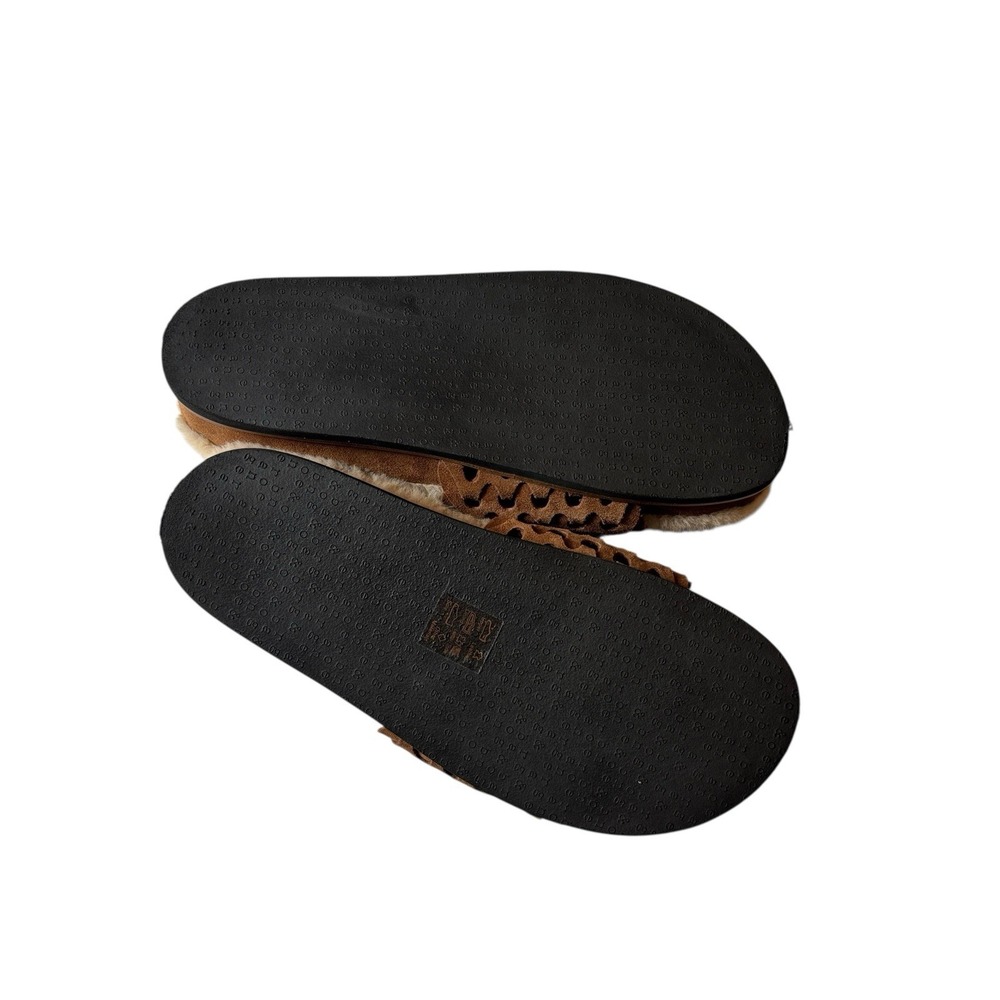RAG & BONE Suede‎ Bailey Faux Shearling Lined Slippers Slides - Picture 3 of 7